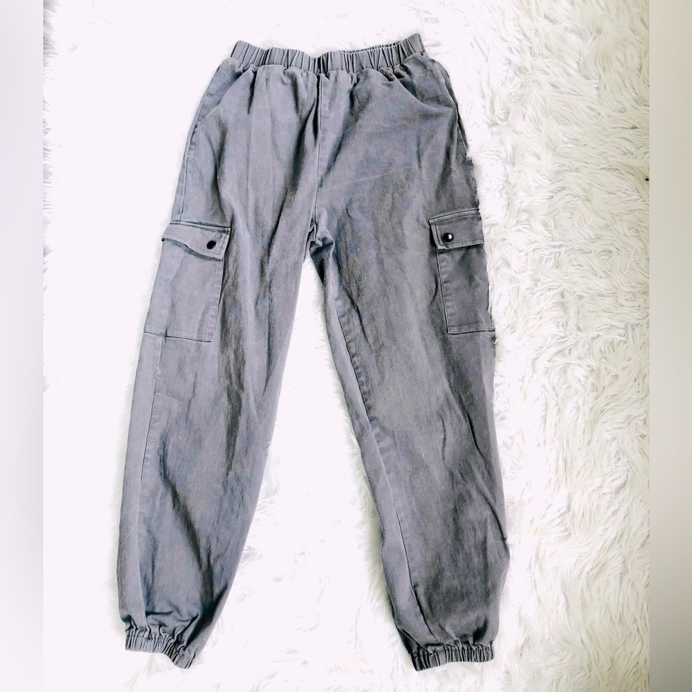 SHEIN cargo grey pants